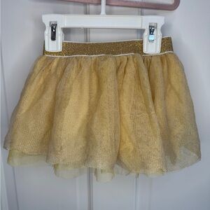 NWOT Fayfaire 2T-3T Girls Gold Tulle Skirt